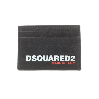 【新品】ディースクエアード DSQUARED2 レザー ロゴ カードケース ブラック【 状態ランクN 】【 メンズ 】