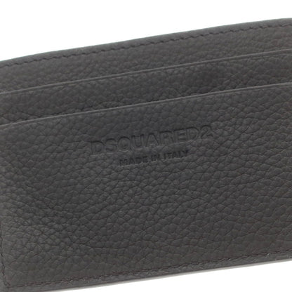 【新品】ディースクエアード DSQUARED2 レザー ロゴ カードケース ブラック【 状態ランクN 】【 メンズ 】