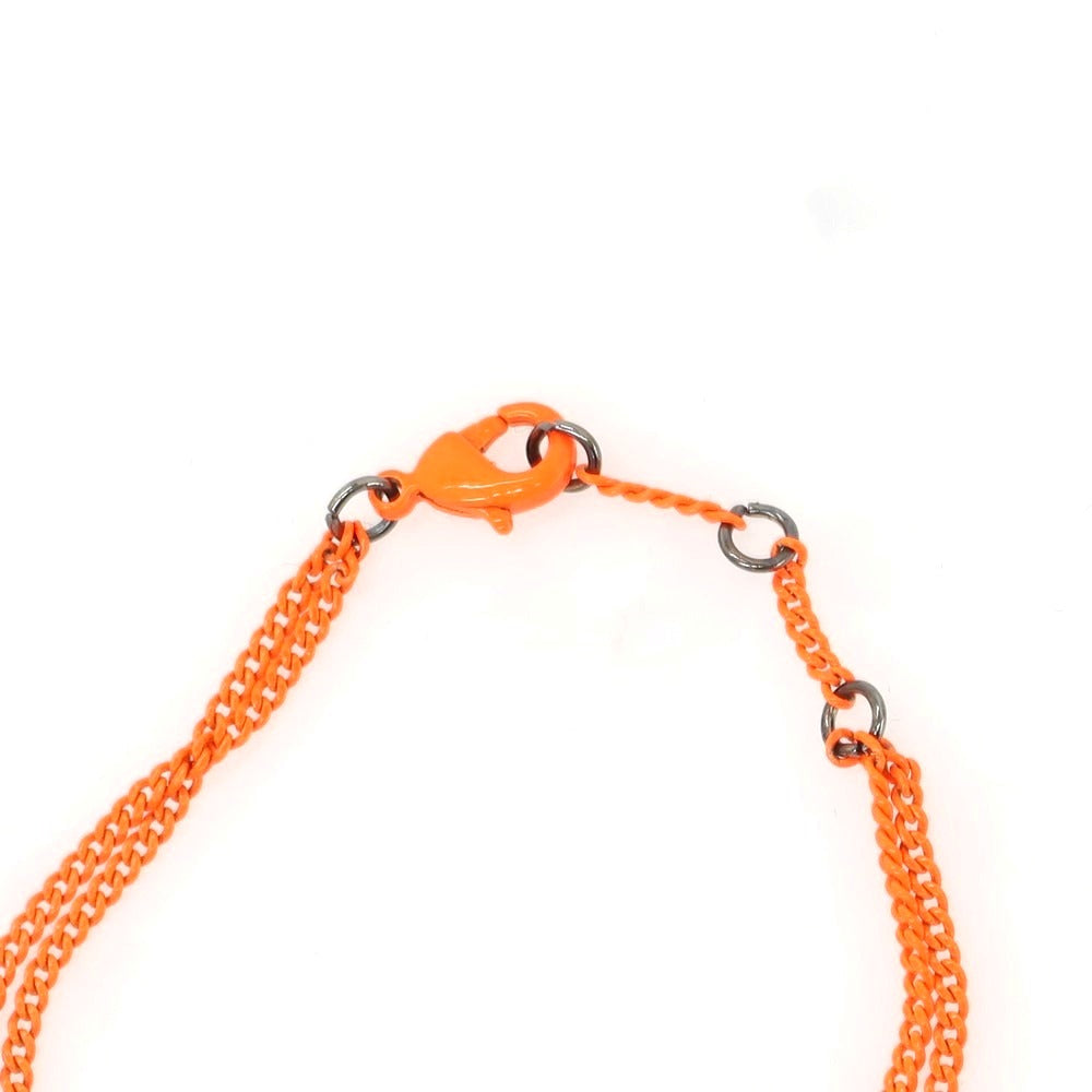 【新品】ディースクエアード DSQUARED2 2連 クロス ブレスレット オレンジ【サイズL】【 状態ランクN 】【 メンズ 】 [CPD]