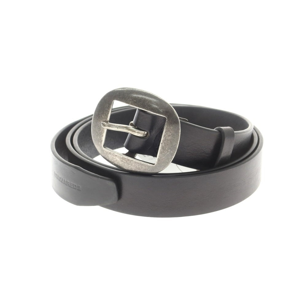 【新品】ディースクエアード DSQUARED2 レザー ベルト ブラック【 100 】【 状態ランクN 】【 メンズ 】