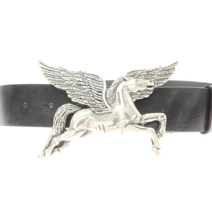 【新品】ディースクエアード DSQUARED2 ペガサスバックル ベルト ブラック【 85 】【 状態ランクN 】【 メンズ 】