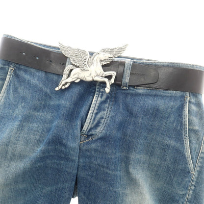 【新品】ディースクエアード DSQUARED2 ペガサスバックル ベルト ブラック【 85 】【 状態ランクN 】【 メンズ 】