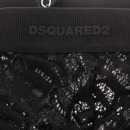 【新品アウトレット】ディースクエアード DSQUARED2 総レース トランクス　下着 ブラック【 M 】【 状態ランクN- 】【 メンズ 】