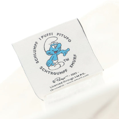 【新品アウトレット】ディースクエアード DSQUARED2 × SMURFS コットン ベースボールキャップ ホワイト【 UNI 】【 状態ランクN- 】【 メンズ 】