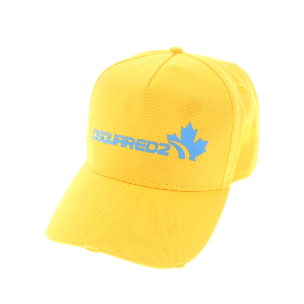 【新品アウトレット】ディースクエアード DSQUARED2 コットン ベースボールキャップ イエロー【 UNI 】【 状態ランクN- 】【 メンズ 】