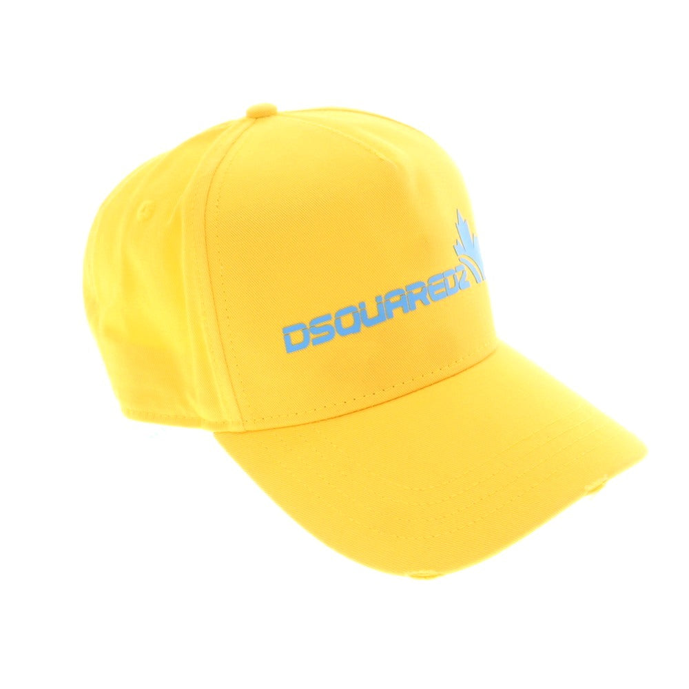 【新品アウトレット】ディースクエアード DSQUARED2 コットン ベースボールキャップ イエロー【 UNI 】【 状態ランクN- 】【 メンズ 】