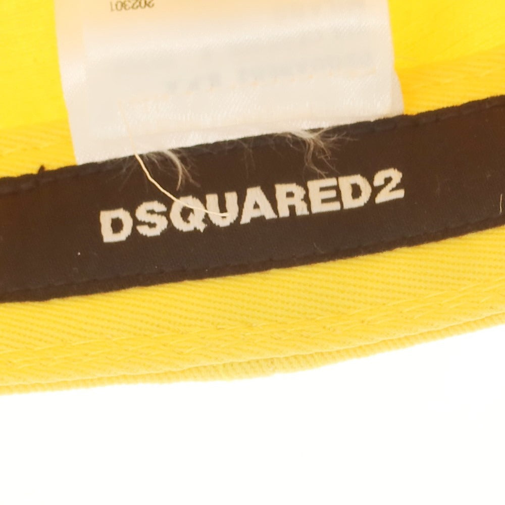 【新品アウトレット】ディースクエアード DSQUARED2 コットン ベースボールキャップ イエロー【 UNI 】【 状態ランクN- 】【 メンズ 】