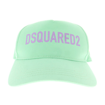 【新品アウトレット】ディースクエアード DSQUARED2 コットン ベースボールキャップ ミントグリーン【 UNI 】【 状態ランクN- 】【 メンズ 】