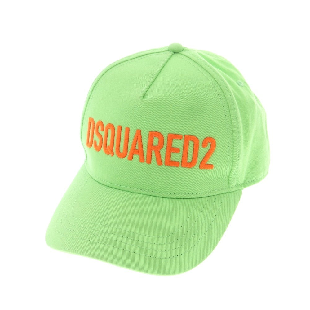 【新品アウトレット】ディースクエアード DSQUARED2 コットン ベースボールキャップ ライトグリーン【 UNI 】【 状態ランクN- 】【 メンズ 】