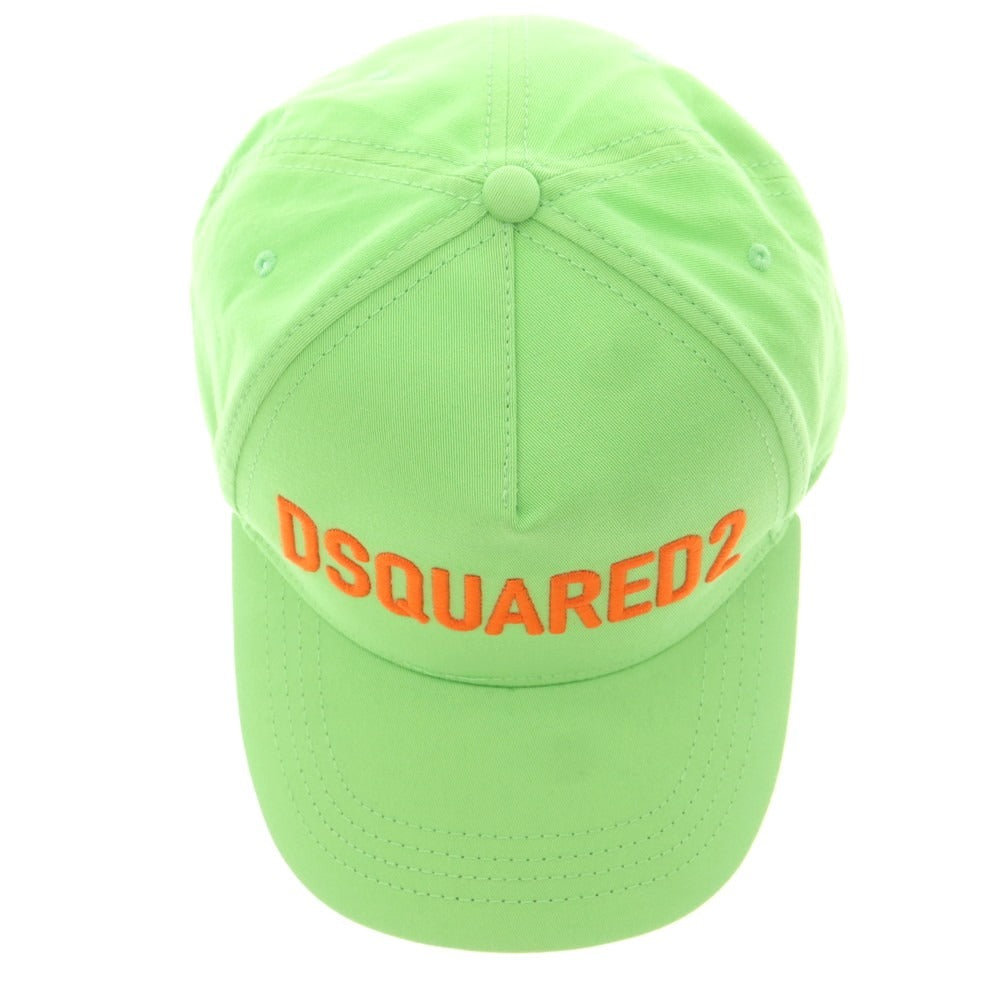 【新品アウトレット】ディースクエアード DSQUARED2 コットン ベースボールキャップ ライトグリーン【 UNI 】【 状態ランクN- 】【 メンズ 】