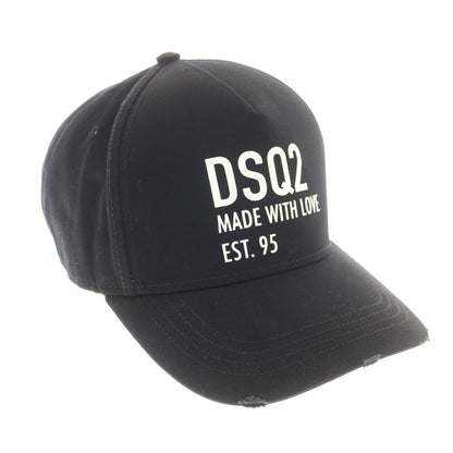 【新品】ディースクエアード DSQUARED2 コットン ベースボールキャップ ブラック【 UNI 】【 状態ランクN 】【 メンズ 】