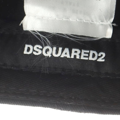 【新品】ディースクエアード DSQUARED2 コットン ベースボールキャップ ブラック【 UNI 】【 状態ランクN 】【 メンズ 】