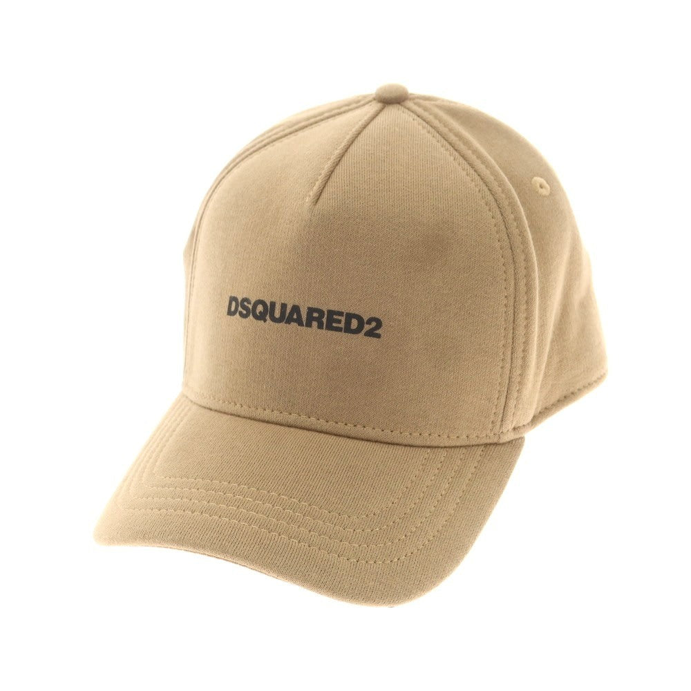 【新品】ディースクエアード DSQUARED2 コットン スウェット ベースボールキャップ ベージュ【 UNI 】【 状態ランクN 】【 メンズ 】