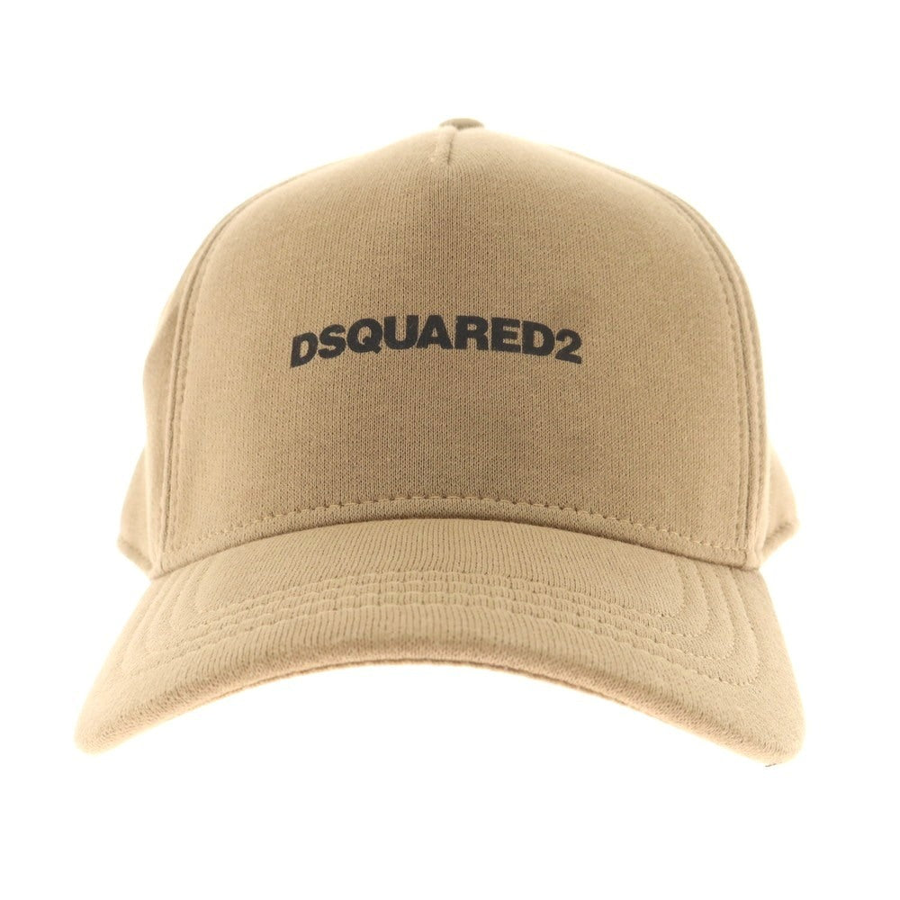 【新品】ディースクエアード DSQUARED2 コットン スウェット ベースボールキャップ ベージュ【 UNI 】【 状態ランクN 】【 メンズ 】