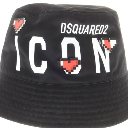 【新品】ディースクエアード DSQUARED2 ナイロン バケットハット ブラック【 S 】【 状態ランクN 】【 メンズ 】