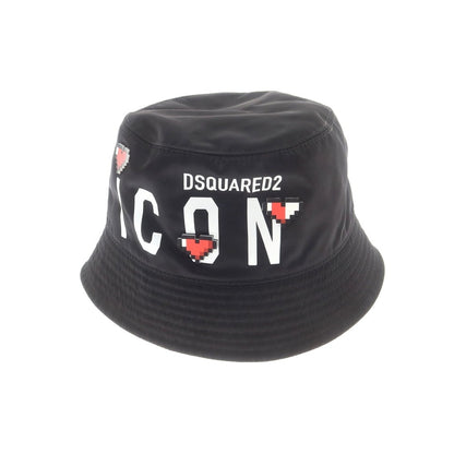 【新品】ディースクエアード DSQUARED2 ナイロン バケットハット ブラック【 M 】【 状態ランクN 】【 メンズ 】