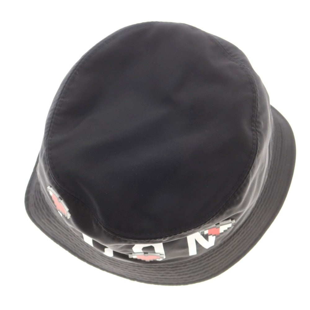 【新品】ディースクエアード DSQUARED2 ナイロン バケットハット ブラック【サイズM】【 状態ランクN 】【 メンズ 】 [CPD]