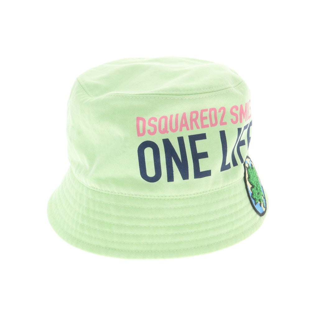【新品】ディースクエアード DSQUARED2 コットン バケットハット ミントグリーン【サイズM】【 状態ランクN 】【 メンズ 】 [CPD]