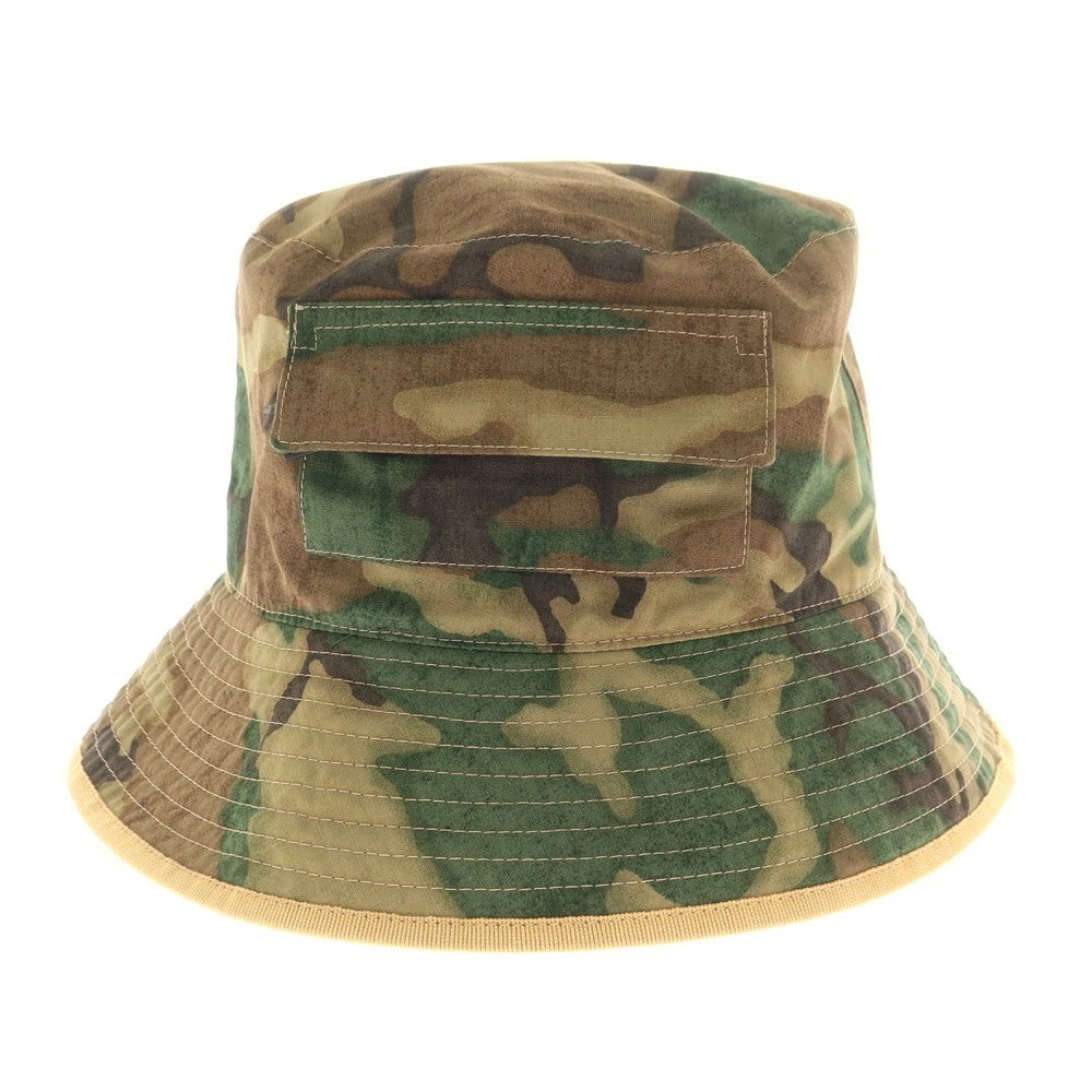 【新品】ディースクエアード DSQUARED2 コットン カモフラ バケットハット カーキ系【サイズL】【 状態ランクN 】【 メンズ 】 [CPD]