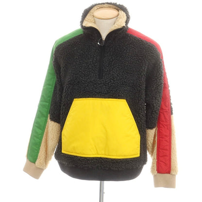 【新品アウトレット】ディースクエアード DSQUARED2 プルオーバー フリースジャケット ブラックxマルチカラー【 S 】【 状態ランクN- 】【 メンズ 】