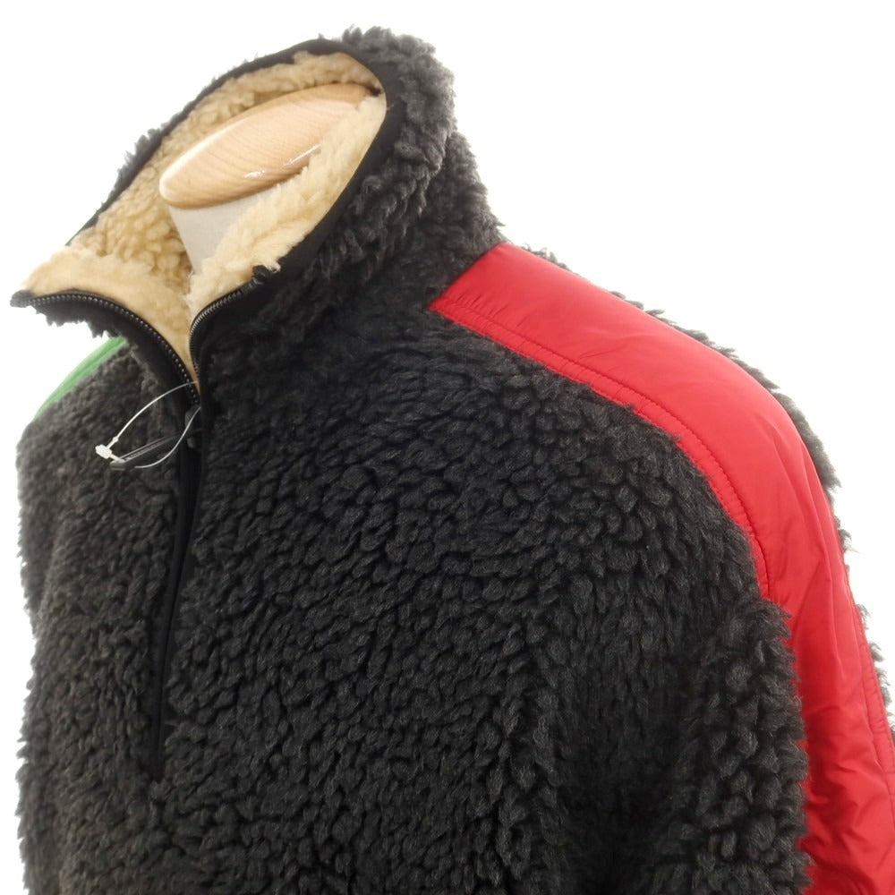 【新品アウトレット】ディースクエアード DSQUARED2 プルオーバー フリースジャケット ブラックxマルチカラー【サイズS】【 状態ランクN- 】【 メンズ 】 [DPD]