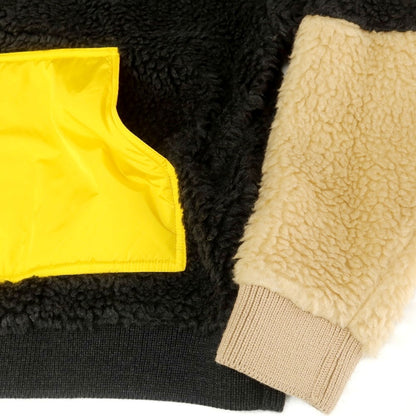 【新品アウトレット】ディースクエアード DSQUARED2 プルオーバー フリースジャケット ブラックxマルチカラー【 S 】【 状態ランクN- 】【 メンズ 】