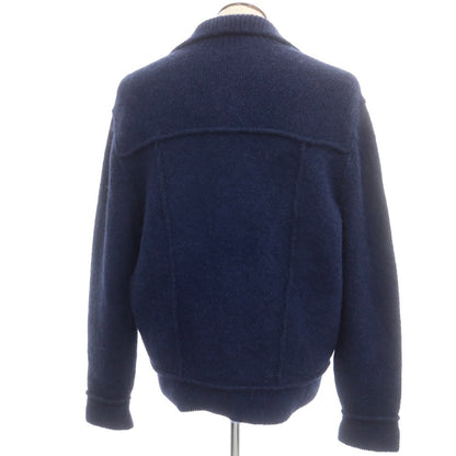 【新品】ディースクエアード DSQUARED2 ウールアルパカ ニットブルゾン ライトネイビー【 L 】【 状態ランクN 】【 メンズ 】