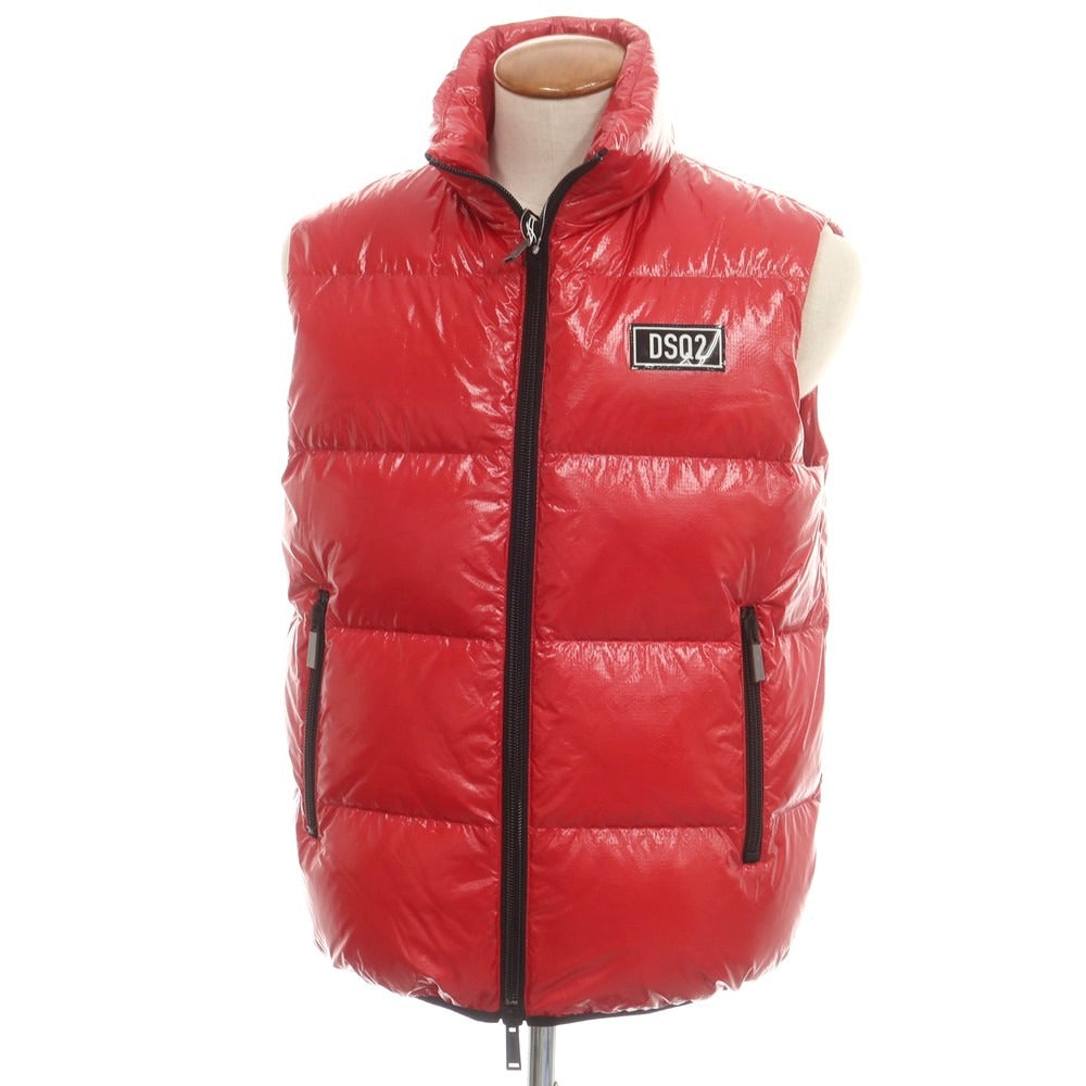 【新品アウトレット】ディースクエアード DSQUARED2 ナイロン ダウンベスト レッド【 48 】【 状態ランクN- 】【 メンズ 】