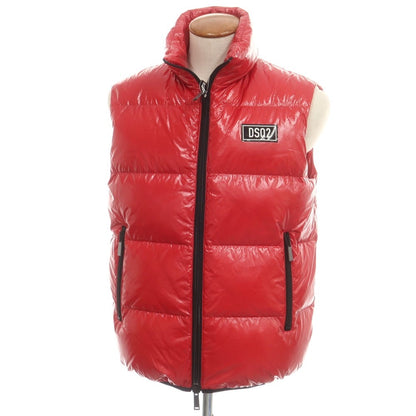 【新品アウトレット】ディースクエアード DSQUARED2 ナイロン ダウンベスト レッド【 48 】【 状態ランクN- 】【 メンズ 】