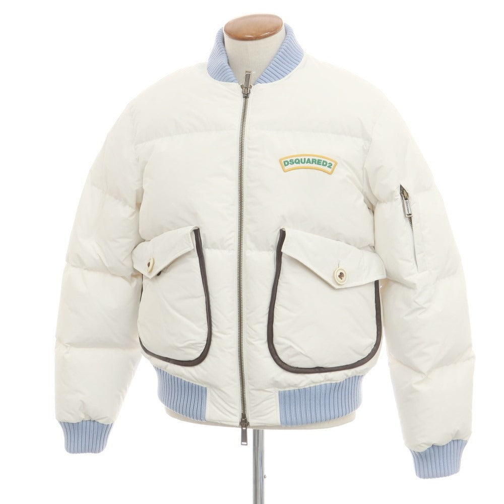 【新品アウトレット】ディースクエアード DSQUARED2 ポリエステル ダウンジャケット ホワイト【サイズ48】【 状態ランクN- 】【 メンズ 】 [DPD]