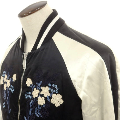 【新品】ディースクエアード DSQUARED2 スカジャン 中綿ブルゾン ブラックxホワイト【 50 】【 状態ランクN 】【 メンズ 】