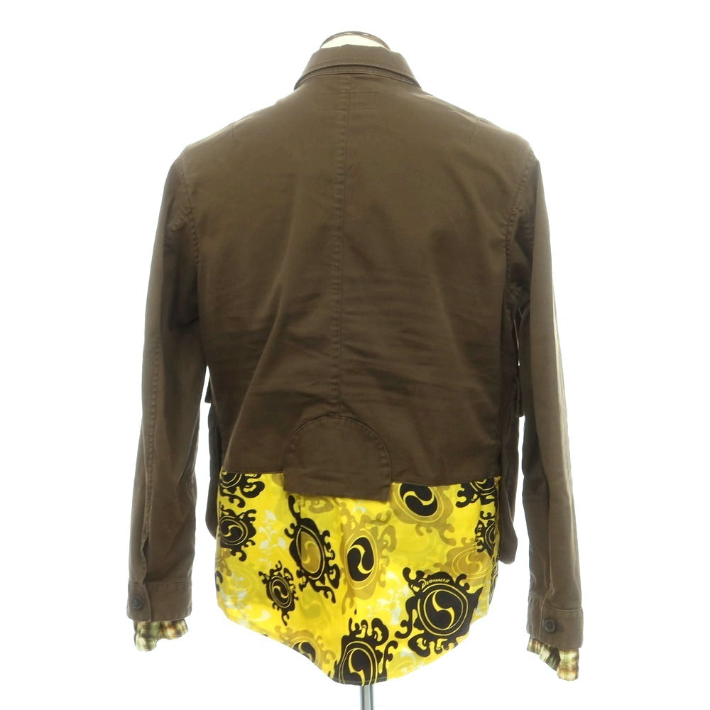 【新品】ディースクエアード DSQUARED2 ストレッチ コットン ワークジャケット ダークオリーブ【サイズ50】【 状態ランクN 】【 メンズ 】 [CPD]