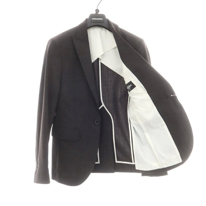 【新品】ディースクエアード DSQUARED2 ストレッチ ウール 1B スーツ ダークグレー【 44 】【 状態ランクN 】【 メンズ 】