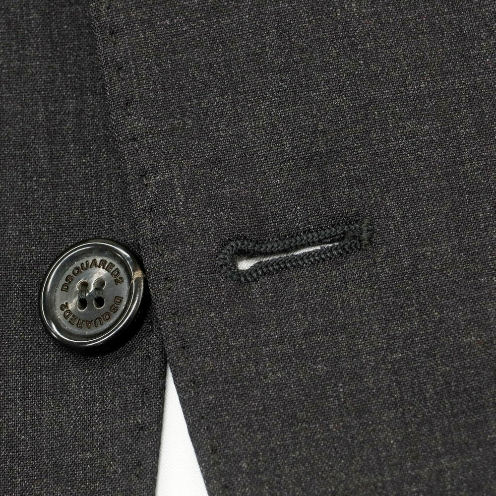 【新品】ディースクエアード DSQUARED2 ストレッチ ウール 2つボタンスーツ ダークグレー【 48 】【 状態ランクN 】【 メンズ 】