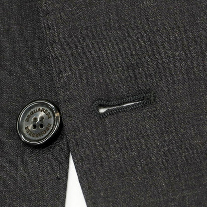 【新品】ディースクエアード DSQUARED2 ストレッチ ウール 2つボタンスーツ ダークグレー【 48 】【 状態ランクN 】【 メンズ 】