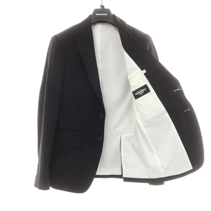 【新品】ディースクエアード DSQUARED2 ストレッチ ウール 2つボタンスーツ ブラック【 46 】【 状態ランクN 】【 メンズ 】