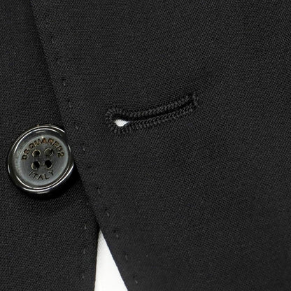 【新品】ディースクエアード DSQUARED2 ストレッチ ウール 2つボタンスーツ ブラック【 46 】【 状態ランクN 】【 メンズ 】