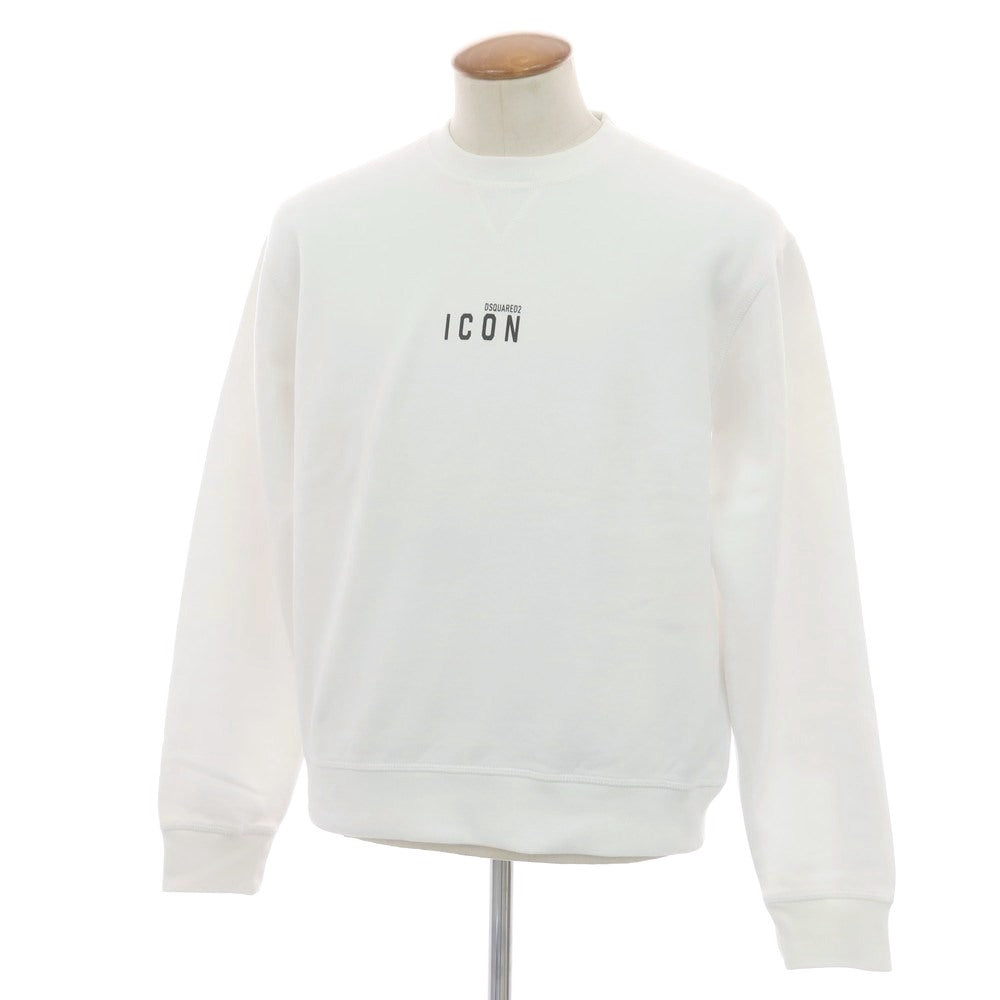 【新品アウトレット】ディースクエアード DSQUARED2 コットン クルーネック スウェット ホワイト【 M 】【 状態ランクN- 】【 メンズ 】
