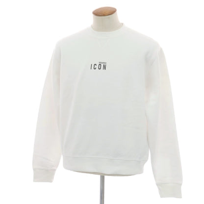 【新品アウトレット】ディースクエアード DSQUARED2 コットン クルーネック スウェット ホワイト【 M 】【 状態ランクN- 】【 メンズ 】