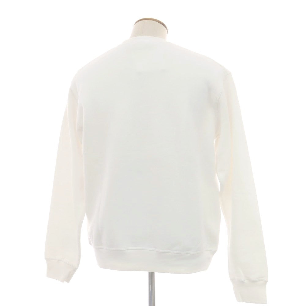 【中古】ディースクエアード DSQUARED2 コットン クルーネック スウェット ホワイト【 M 】【 状態ランクC 】【 メンズ 】