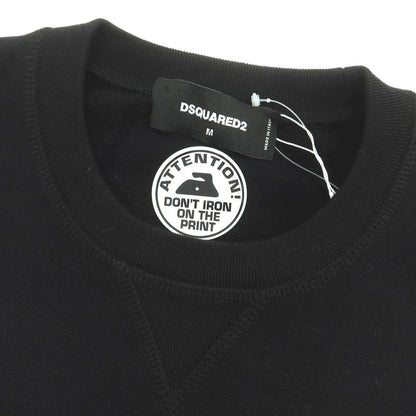 【新品】ディースクエアード DSQUARED2 コットン クルーネック スウェット ブラック【 M 】【 状態ランクN 】【 メンズ 】