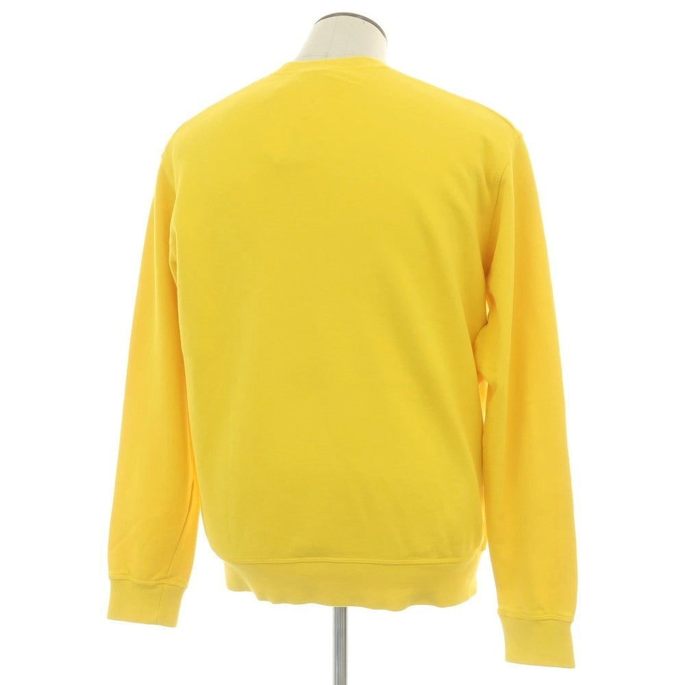 【新品】ディースクエアード DSQUARED2 コットン クルーネック スウェット イエロー【 L 】【 状態ランクN 】【 メンズ 】