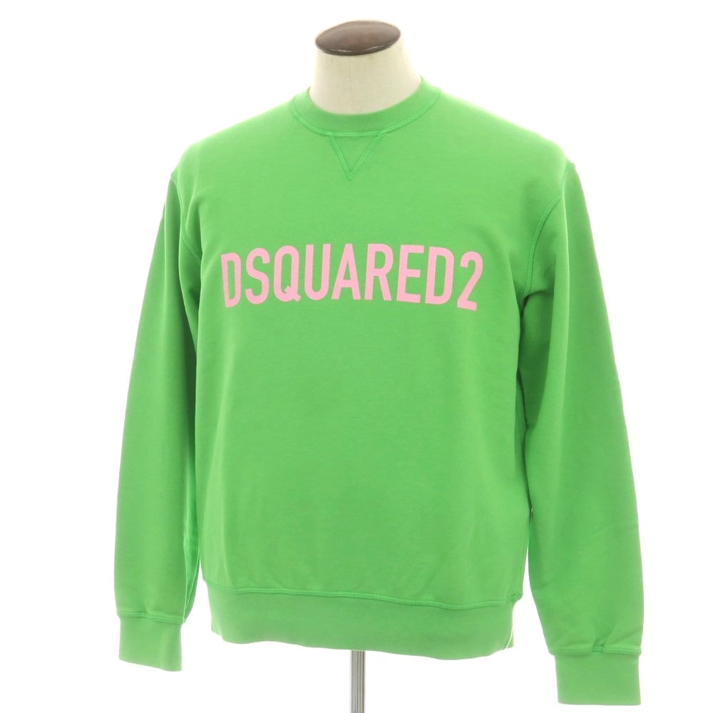 【新品】ディースクエアード DSQUARED2 コットン クルーネック スウェット ライトグリーン【 L 】【 状態ランクN 】【 メンズ 】