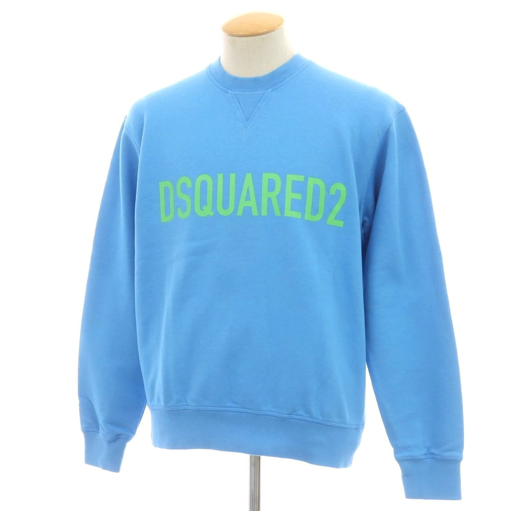 【新品アウトレット】ディースクエアード DSQUARED2 コットン クルーネック スウェット ライトブルー【サイズS】【 状態ランクN- 】【 メンズ 】 [CPD]