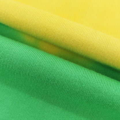 【新品】ディースクエアード DSQUARED2 コットン クルーネック スウェット イエローxライトグリーン【 XL 】【 状態ランクN 】【 メンズ 】