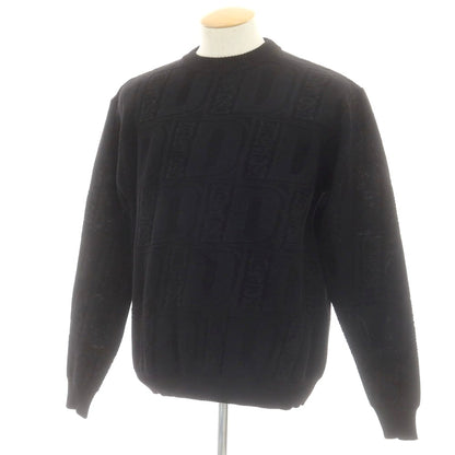 【新品】ディースクエアード DSQUARED2 ウールポリエステル ジャカード クルーネック プルオーバーニット ブラック【 S 】【 状態ランクN 】【 メンズ 】