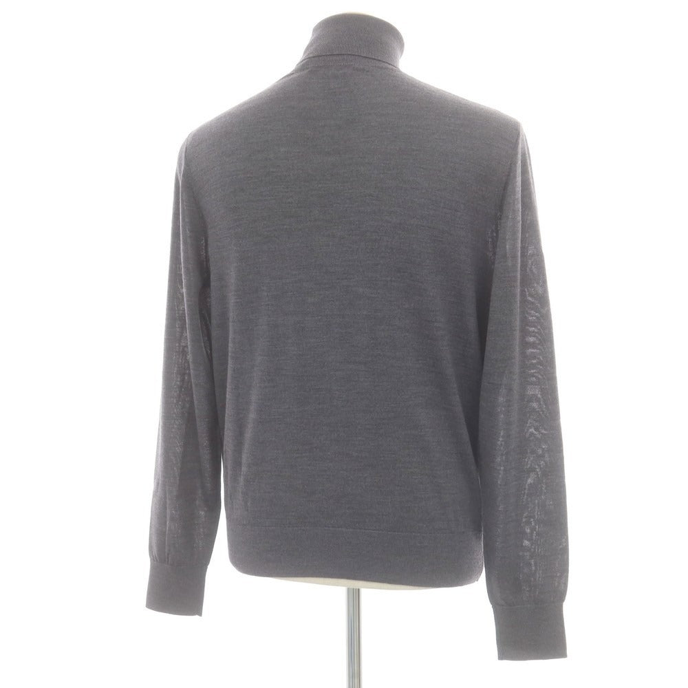 【新品】ディースクエアード DSQUARED2 ハイゲージ ウール タートルネック プルオーバーニット グレー【 S 】【 状態ランクN 】【 メンズ 】