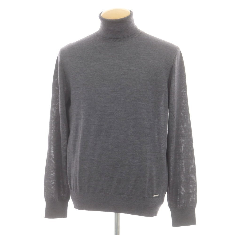 【新品】ディースクエアード DSQUARED2 ハイゲージ ウール タートルネック プルオーバーニット グレー【 M 】【 状態ランクN 】【 メンズ 】