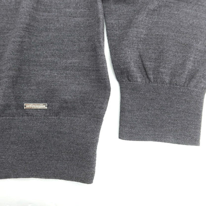 【新品】ディースクエアード DSQUARED2 ハイゲージ ウール タートルネック プルオーバーニット グレー【 L 】【 状態ランクN 】【 メンズ 】