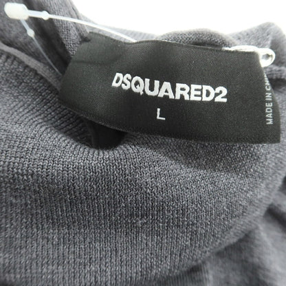 【新品】ディースクエアード DSQUARED2 ハイゲージ ウール タートルネック プルオーバーニット グレー【 L 】【 状態ランクN 】【 メンズ 】